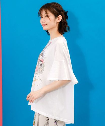 tシャツ 552246：ベネツィア帽子柄フレアTシャツ レディース 552246：ベネツィア帽子柄フレアTシャツの通販-ScoLar