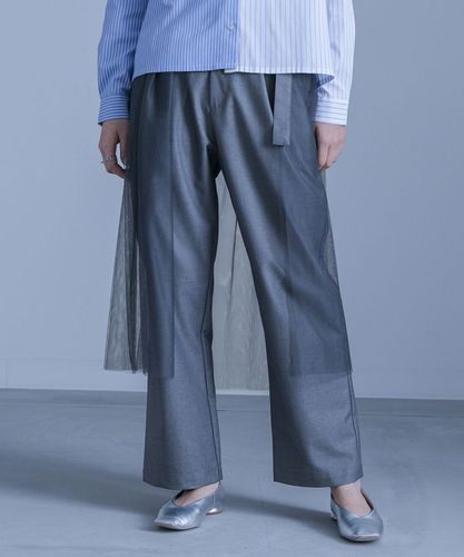 ✨美品✨萌　モユル　サルエルパンツ　スウェット　アートデザイン　裾タック　綿 ✨美品✨萌 モユル サルエルパンツ スウェット アートデザイン 裾タック 綿