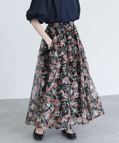 n'OrLABELドット柄フレアロングスカート』レディースファッション通販