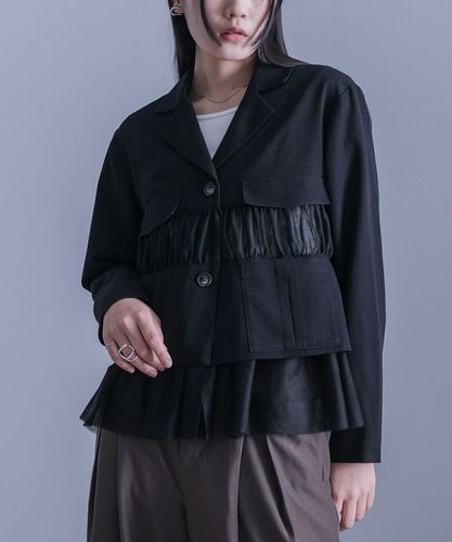 美品OBLIフリルブルゾン フリルブルゾン』