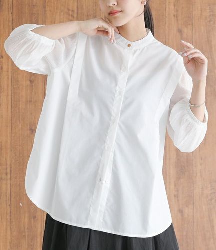 n'OrLABELタック襟ブラウス』レディースファッション通販サイトの