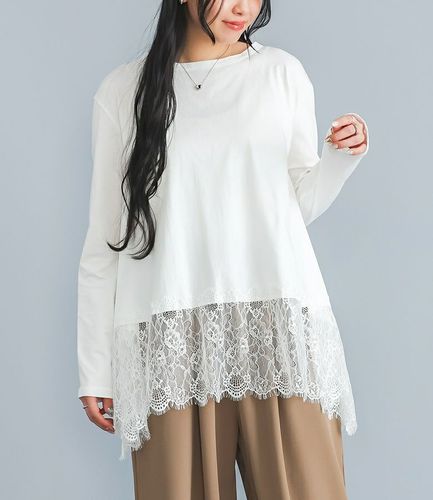 yori  ダブルフレアカットソー　2020SS ホワイト 新品タグ付 yori バックフレアオーバーカットソー フリル裾 半袖