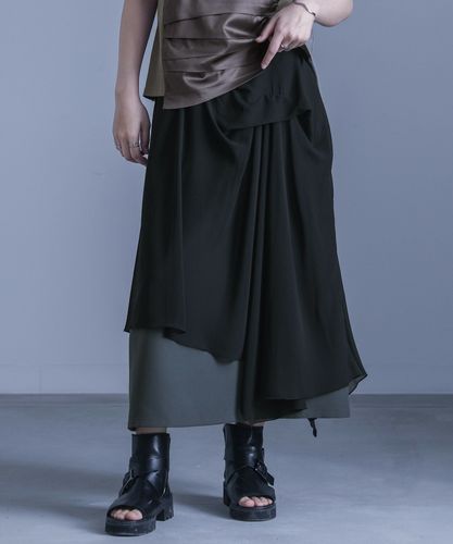 kOhAKU変形アシメバルーンフレアスカート』