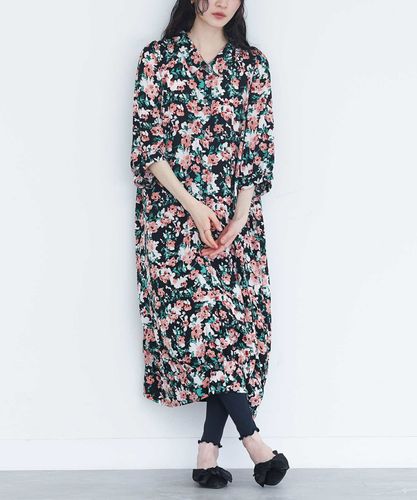 somari imaginationラッフルプリーツ花柄ワンピース』 somari imaginationラッフルプリーツ花柄ワンピース』