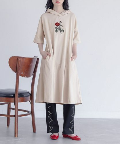 somari imagination花柄刺繍コットンティアードワンピース』