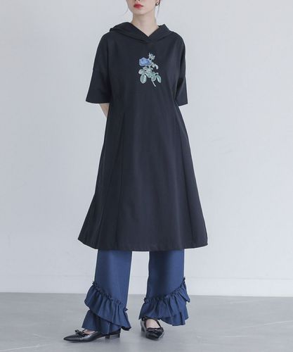 somari imagination花柄刺繍コットンティアードワンピース』