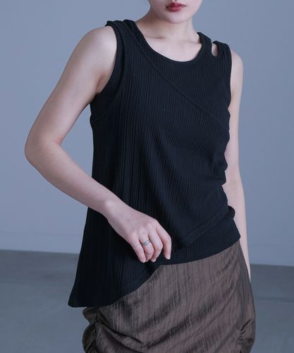 ぽこぽこチェック柄タンクトップ』