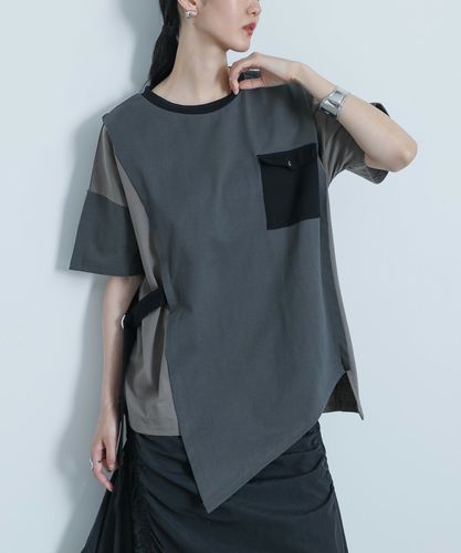 kOhAKUアシンメトリーカラーポロシャツ』