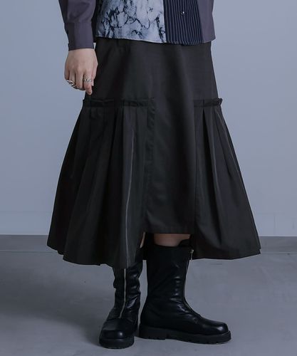 kOhAKU変形アシメバルーンフレアスカート』