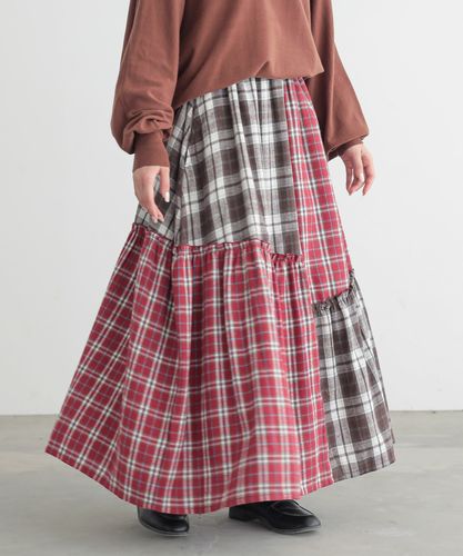 n'OrLABELキルティングフレアスカート』