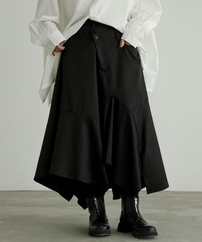 kOhAKU変形アシメバルーンフレアスカート』