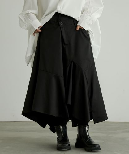 kOhAKU変形アシメバルーンフレアスカート』