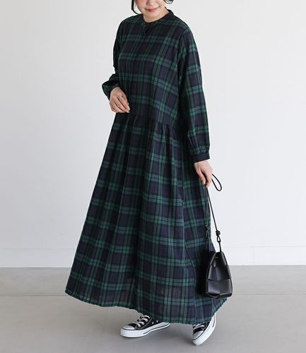 n'OrLABELウエストタックデザインワンピース』