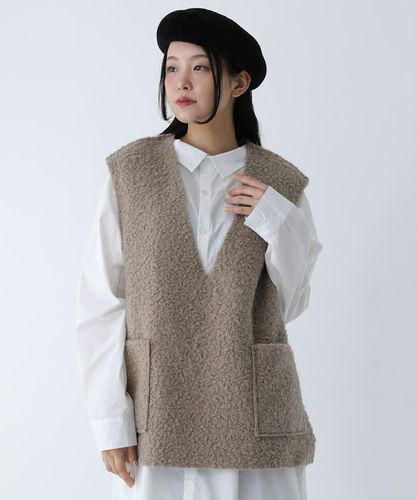 n'OrLABELフード付ロングジレ』