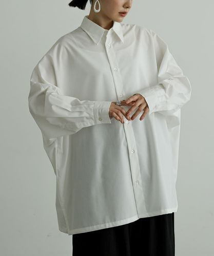 n'OrLABEL配色バックレースドルマンシャツ』