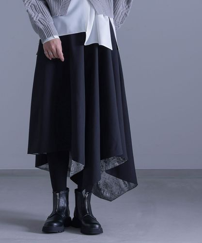 kOhAKU変形アシメバルーンフレアスカート』