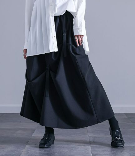 kOhAKU変形アシメバルーンフレアスカート』