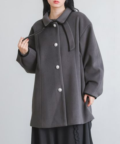 somari imaginationウェーブラインパイピングコート』