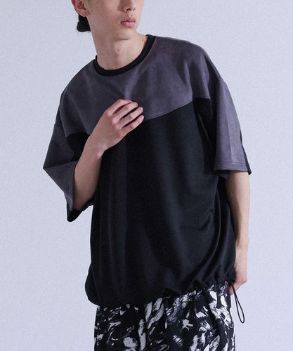 n'OrLABEL異素材デザインTシャツ』