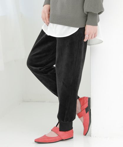 kOhAKUパッチワークデザインブラックデニムパンツ』