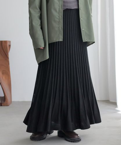 n'OrLABELフェイクレザープリーツスカート』