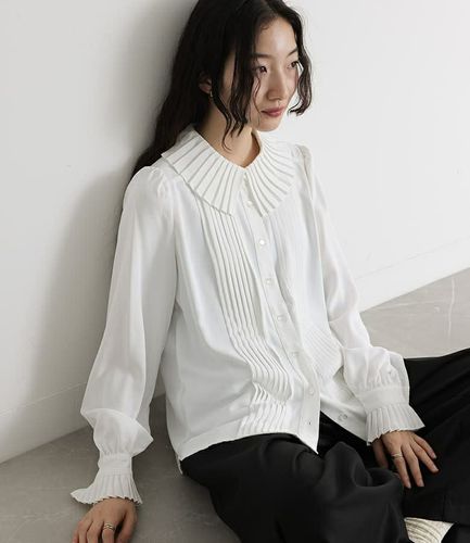 n'OrLABELタック襟ブラウス』レディースファッション通販サイトの
