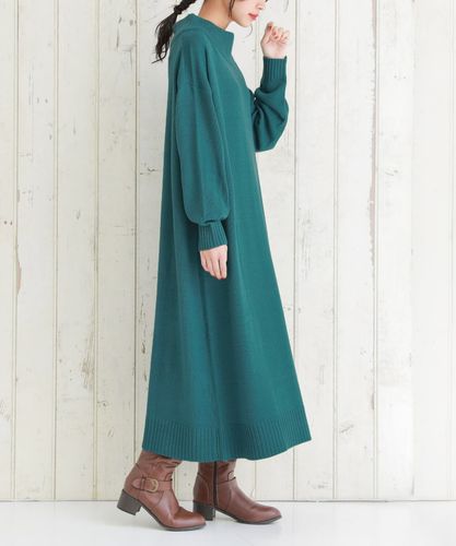 タックデザインワンピース ワンピ レディース 送料無料・(100)メール便可 秋新作 n'OrLABELウエストタックデザインワンピース』