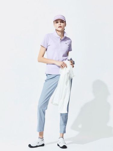 Heal Creek Golf　半袖ポロシャツ レディースサイズ　M（40）赤 美品】Heal Creek ゴルフ 半袖 ポロシャツ レディース 40 春夏