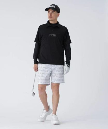 PING ポロシャツ＆ショーツセット　新品　Mサイズ　ゴルフウエア　ピンメンズ ポロシャツ メンズ ピン PING 2025 秋冬 新作 ゴルフウェア