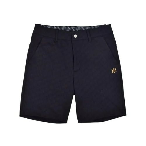 【新品】レザレクション　ゴルフ　メンズ　半ズボン　黒　Mサイズ 40％OFFセール】パンツ メンズ レザレクション Resurrection ゴルフ