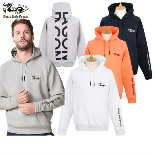 【ダンスウィズドラゴン】人気ラバーロゴ×ロゴネーム総柄 長袖ゴルフパーカーM ダンスウィズドラゴン】人気ラバーロゴ×ロゴネーム総柄 長袖