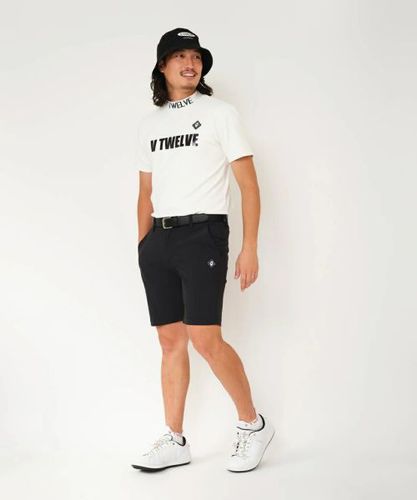 サイズ：M V12 ヴィトゥエルヴ  ハイネック 長袖Tシャツ  イエロー系 [240101391526] ゴルフウェア メンズ ストスト サイズ：M V12 ヴィトゥエルヴ ハイネック 長袖Tシャツ イエロー