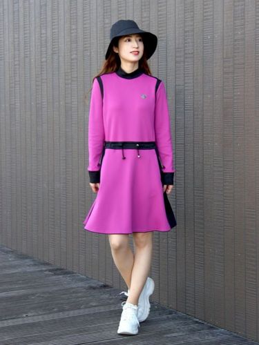 LANVIN SPORT ランバンスポール　ワンピース　バイカラー　半袖　ゴルフ LANVIN SPORT ランバンスポール ワンピース バイカラー 半袖