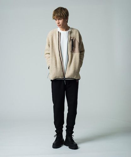 キンロス リバーシブル フリース ジャケット ブラックレーベル