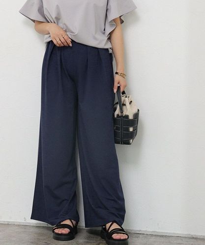 ストレッチツイルワイドパンツ 【Pierrot】◇送料無料【スピード