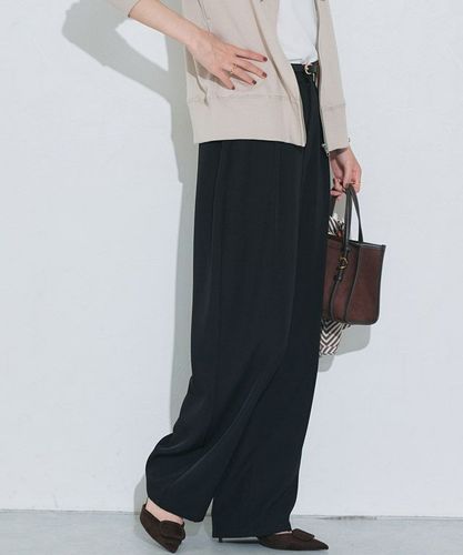 ジッパー付きスリットパンツ【タグ付き 美品】 2way ジッパー付きスリットパンツ【タグ付き 美品】 2way