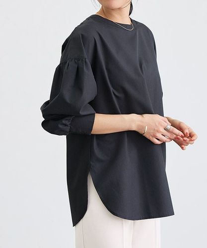 アウトレットSALE！】パフスリーブシャーリングブラウス【スピード配送