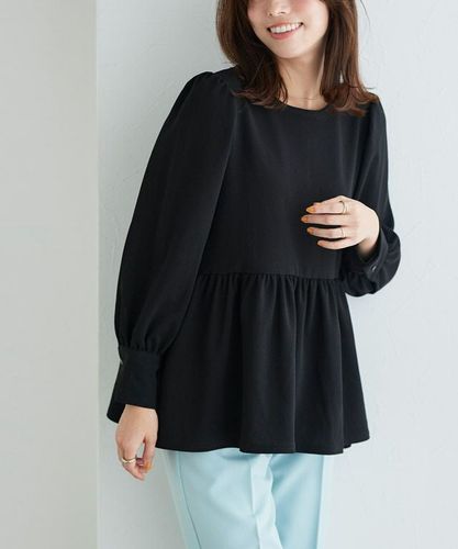 アウトレットSALE！】パフスリーブシャーリングブラウス【スピード配送