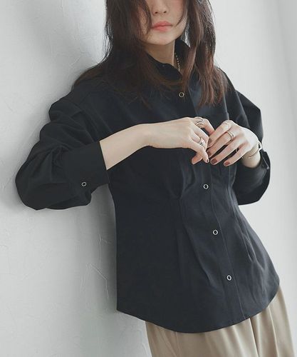 アウトレットSALE！】パフスリーブシャーリングブラウス【スピード配送