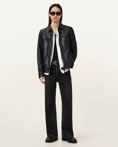 【AMERICAN XENON MEN】希少 オールレザージャケット L相当 黒 ALLSAINTS（オールセインツ） 革ジャン ライダース ALLSAINTS COLT