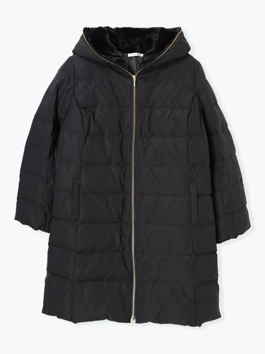 ストレッチボリューム襟ロングダウンコート（大きいサイズ・ぽっちゃり