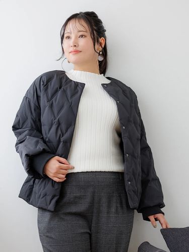 洗える/UV]Wクロスノーカラージャケット（セットアップ可）（大きい