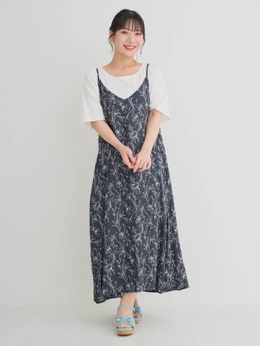 【極美品✨】レリアン　ワンピース　花柄　総柄　大きいサイズ　11 ボウタイ 03_003.jpg