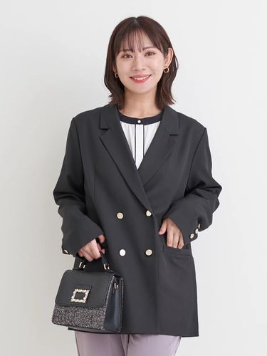 洗える/UV]Wクロスノーカラージャケット（セットアップ可