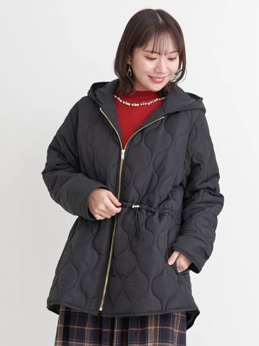 撥水加工】シームレスノーカラーダウンジャケット（大きいサイズ