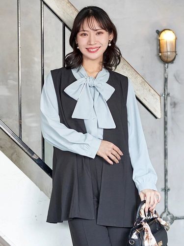 接触冷感】【360°ストレッチ】ポンチョジャケット（大きいサイズ