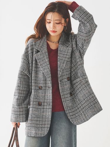 フェイクウールファー襟付きロングコート / LUDIC PARK（ルディック