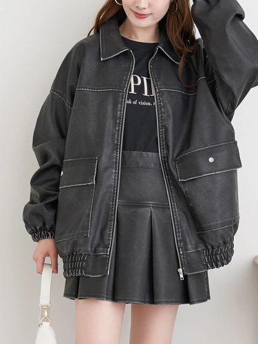 フェイクレザーZIPブルゾン / LUDIC PARK（ルディックパーク）の