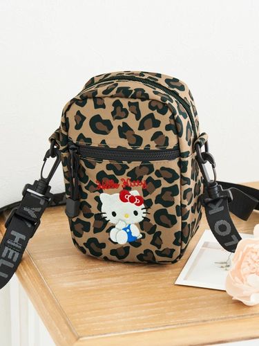 Hello Kitty カゴバッグ レオパードリボン 送料無料】ハローキティ