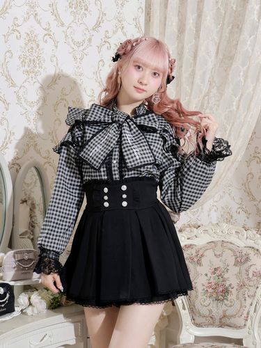 レースアップチュールティアードセットアップ（セットアップ｜ピンク